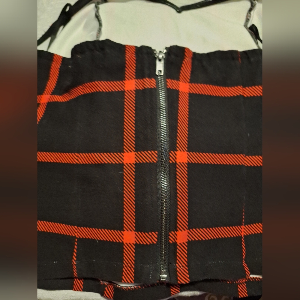Torrid Sweetheart Plaid Strapless Corset Top - Red and Black Striped Size 2X - Picture 7 of 8